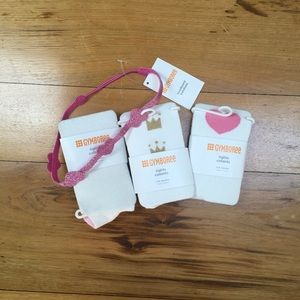 NWT Gymboree Girls Tights and Headband Valentine's Day